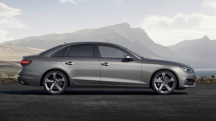 Grey Audi A4 Side