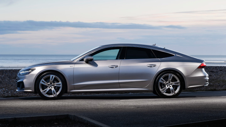 Grey Audi A7 Side