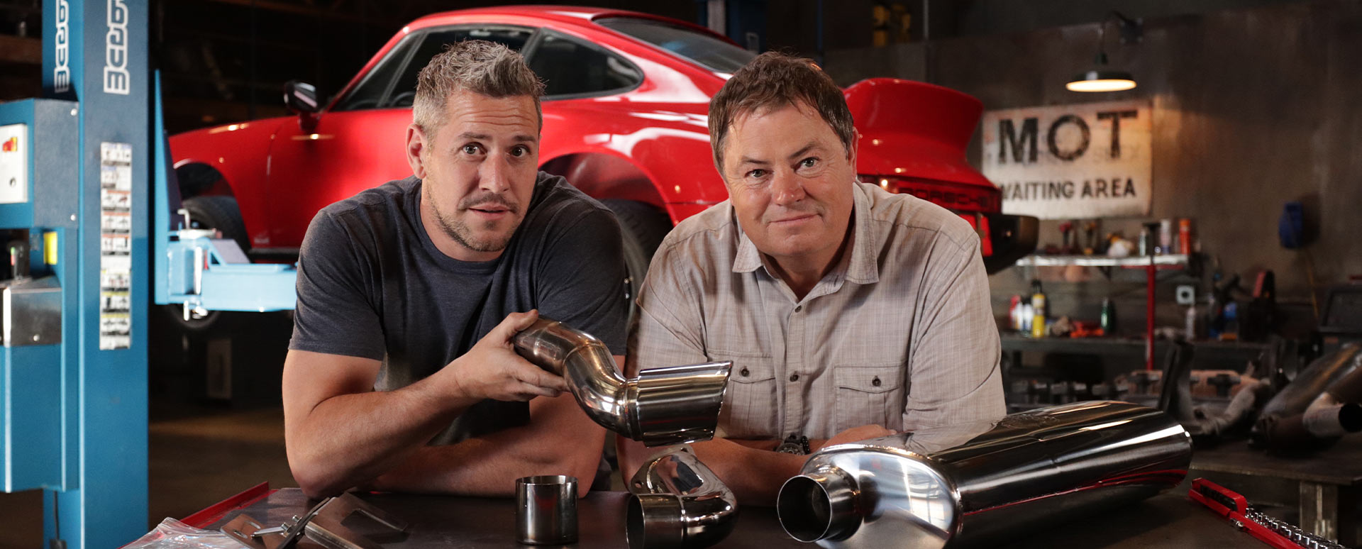 mike and ant, wheeler dealers garage