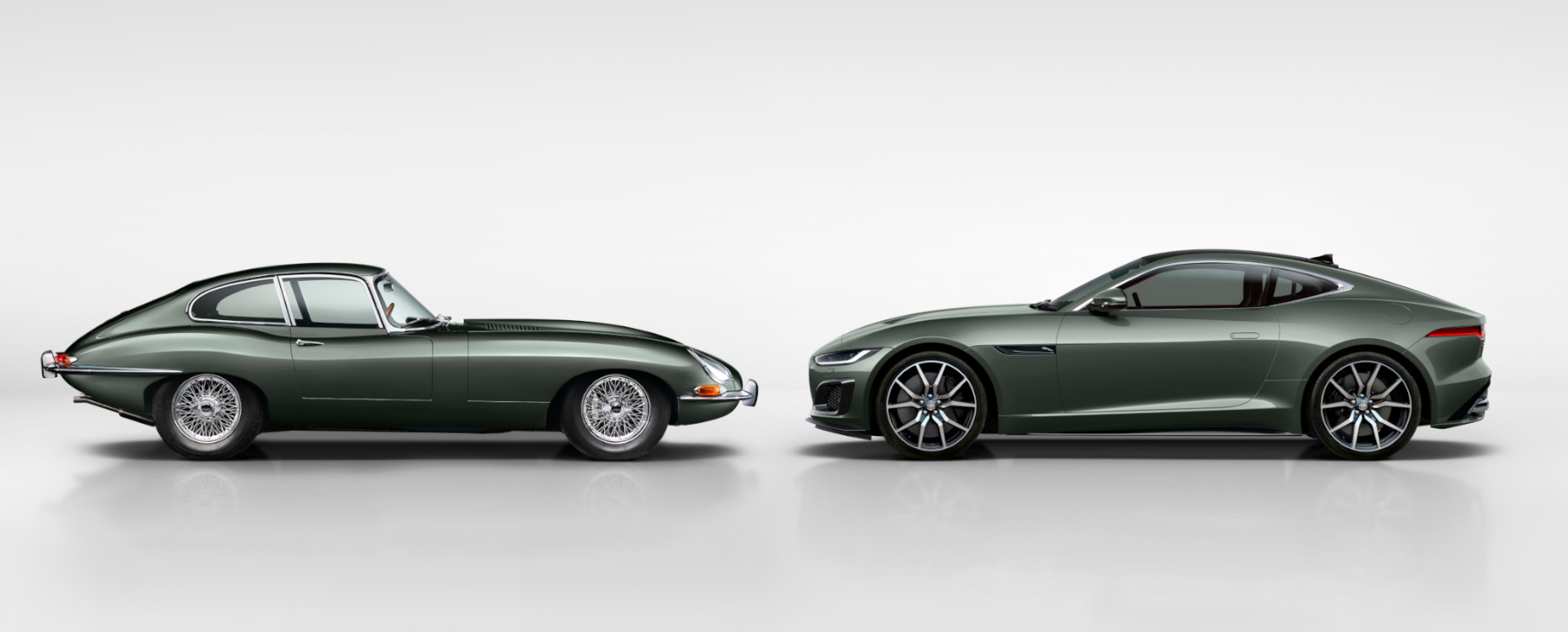 Jaguar e-type and F-TYPE