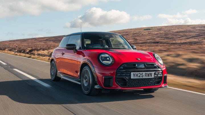 MINI Cooper John Cooper Works Exterior Front Driving