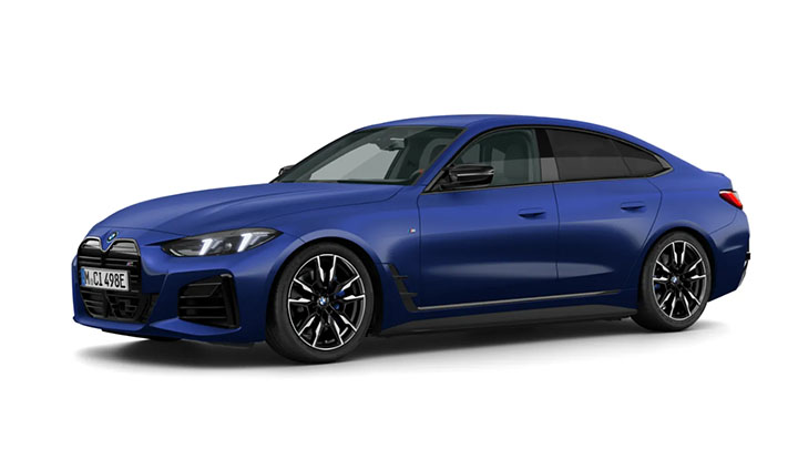 Blue BMW i40 M50