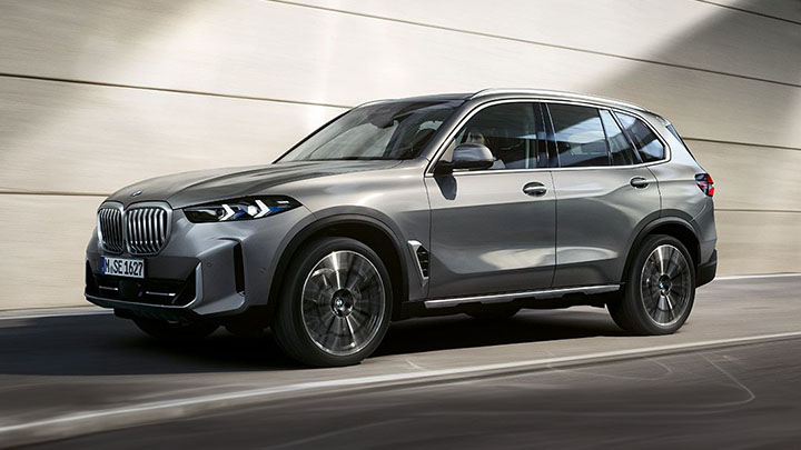 Silver BMW X5