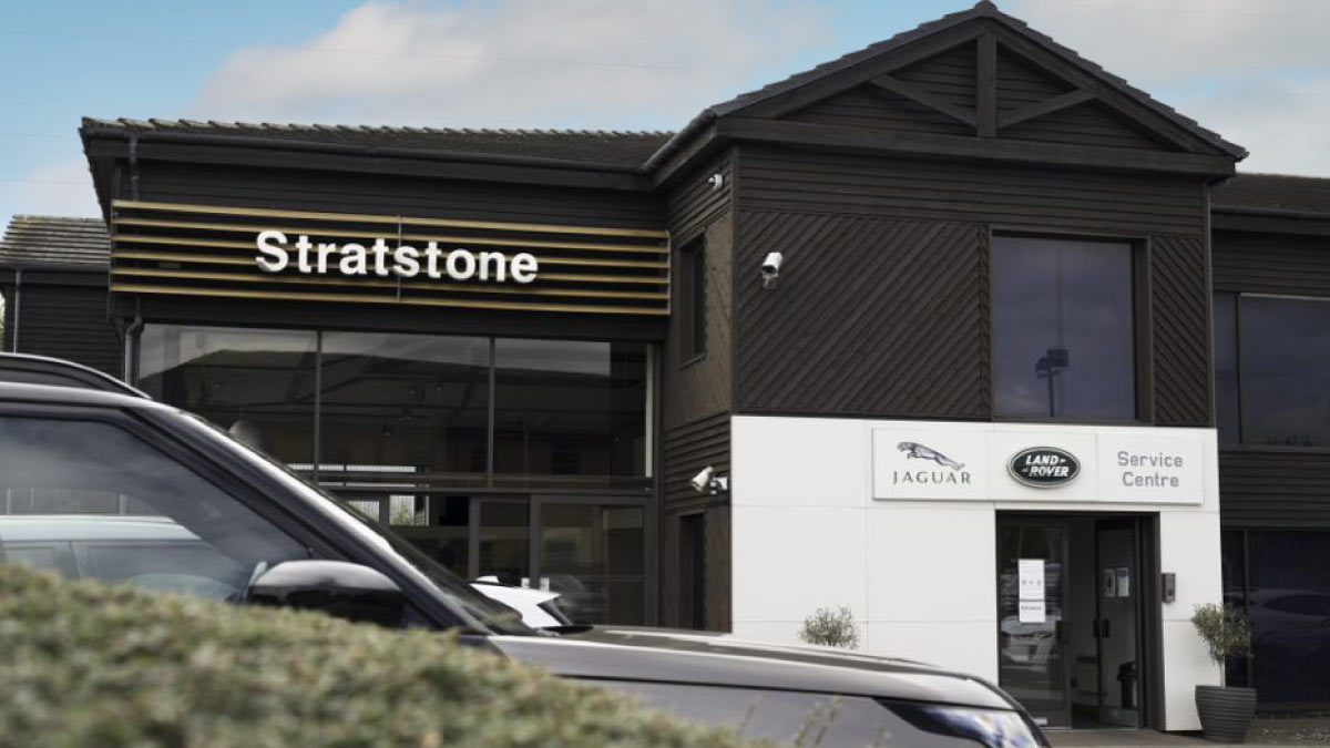 Outside the Jaguar Nottingham Service Centre