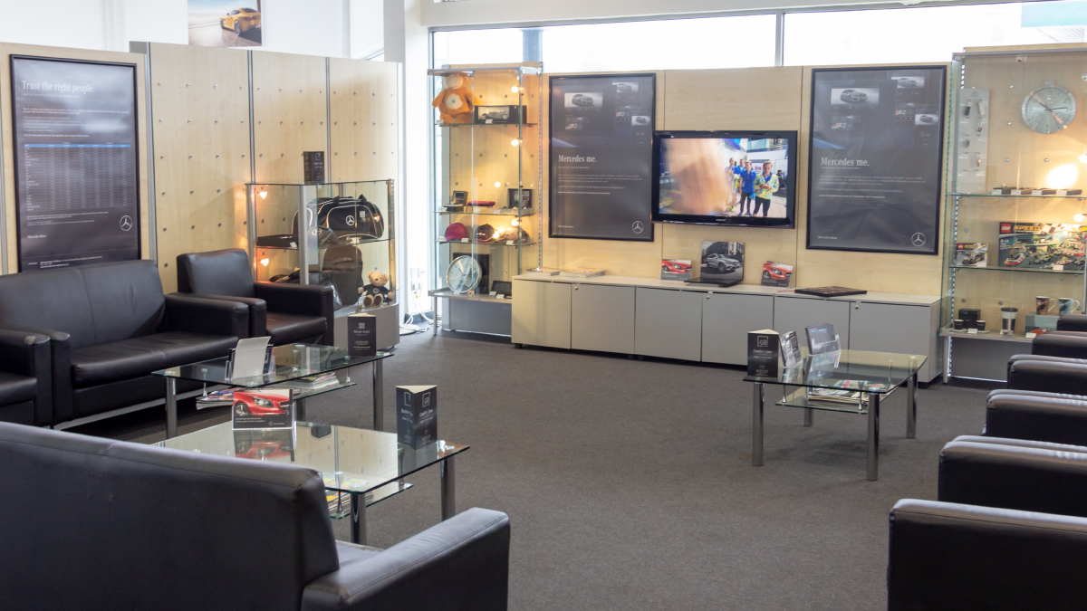 Mercedes-Benz Giffnock waiting area