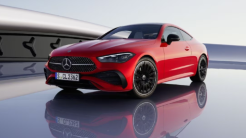 Red Mercedes CLE 