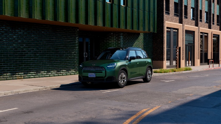 Dark Green Mini Countryman Electric
