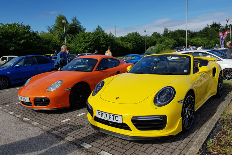 porsche at car cafe