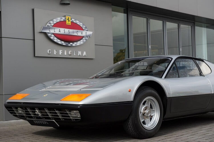 classic grey ferrari