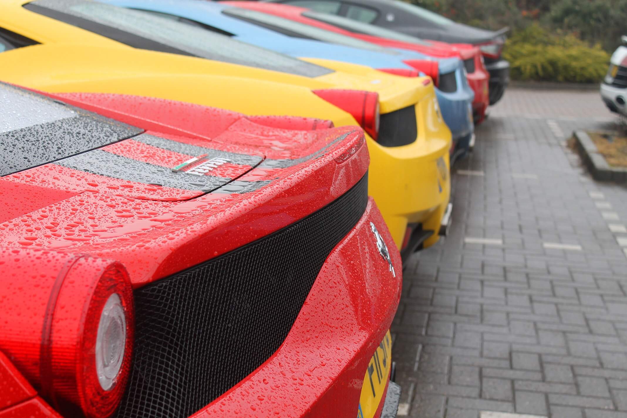 Ferrari at car cafe