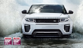 White Range Rover.